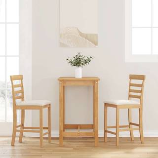 Barstole Stof Hvid - Naturfarvet og lys