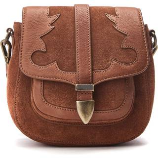 Moda in Pelle Alyson Western Læder Ruskind Cross Body TaskeEn