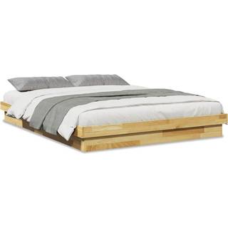 Sengeramme Uden Madras Massivtræ Eg - 150 x 200 cm