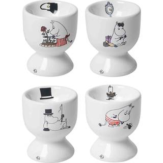 Pluto Design Mumi joy æggebæger 4 dele Hvid-multi