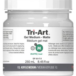 Tri-Art Gel Medium Matte 250 ml, mat, gelbaseret fortykningsmiddel til akrylfarver