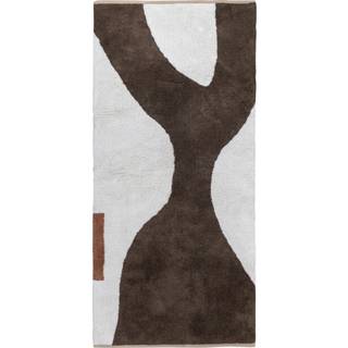 Mette Ditmer Figura Tæppe 70x150 Cm t - Bomulds & Kludetæpper Bomuld Brun - FIGRUM01