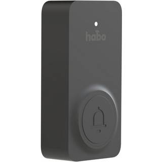 Habo Nordic dørklokke, trådløs, sort