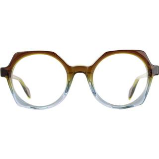 VANNI V2200 A246 51 Briller Kvinder Brun - Transparent Faded Dark Brown Grey - 51mm