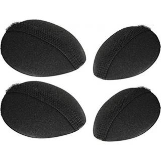 4 pcs (2 store 2 små) svamp stød det op volumen hårbase styling indsats værktøj - hår bolle maker og tilbehør (sort)