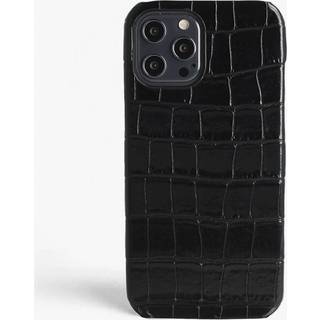 The Case Factory Cover iPhone 12 Pro Max Croco Black