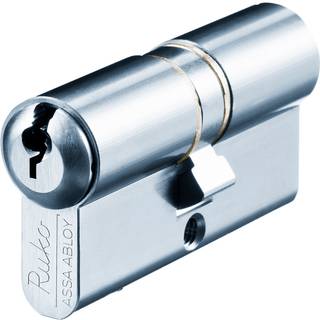 Assa Abloy Ruko cylinder RB1620 +10+10 Rustfrit look