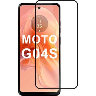 Skærmbeskyttelsesglas - Motorola Moto G04s (4G) - Gennemsigtig / Sort Kant