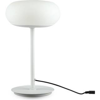 25W LED Bordlampe - Designer, Touch Dæmpbar, 3000K, Hvid - Dæmpbar : Dæmper indbygget, Kulør : Varm
