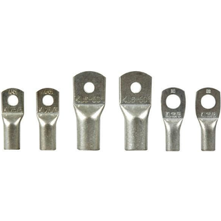 Rørkabelsko, fortinnet kobber, passer til kabler 6 mm², M6, 4-pak