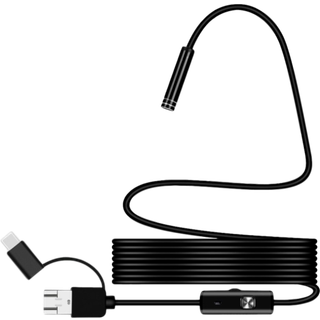Inspektionskamera Vandtæt 3-i-1 med USB, Micro USB & Type-C