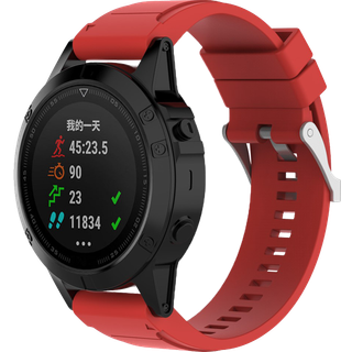 Garmin Enduro / Enduro 2 Silikone Rem - Rød