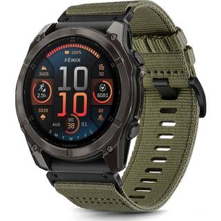 Universal Garmin Rem 26mm QuickFit - Classic Nylon - Mørkegrøn