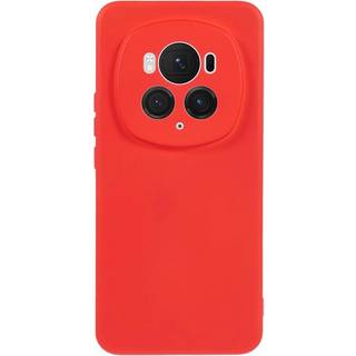 EIDERWOOD Honor Magic6 Pro 5G Case – Fleksibelt Plast Cover med Fiberforing og Præcis Kameraudskæring - Rød