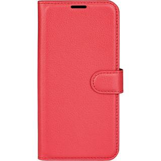Honor 200 Lite - EIDERWOOD Kunstlæder Flip Cover m. Kortholder & Ståfunktion - Rød