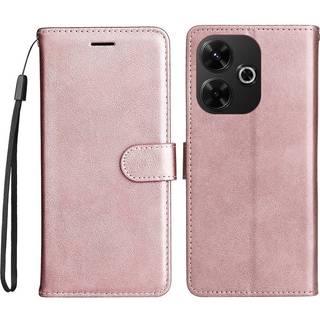 EIDERWOOD Xiaomi Redmi 13 Kunstlæder Flip Cover m. Pung og Strop - Rose Gold