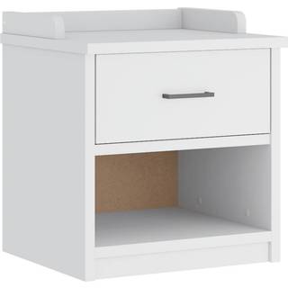 entrébænk SANDNES 45x40x50 cm massivt fyrretræ hvid