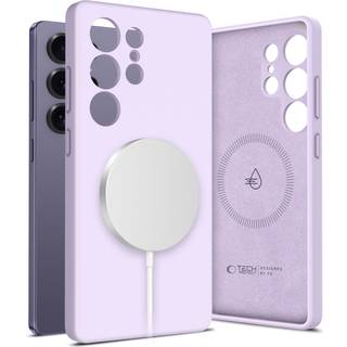 Samsung Galaxy S25 Ultra Tech-Protect flydende silikoneetui - MagSafe-kompatibel - Mauve