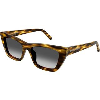 SAINT LAURENT Kvinde SL 276 MICA 042 Solbriller Acetat Havana Grå Firkantet Normal Skygge