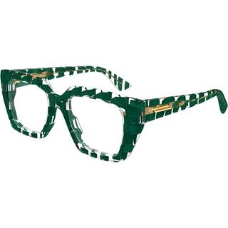 Bottega Veneta Kvinde BV1032O 009 Optiske stel Acetat Grøn Transparent Firkantet
