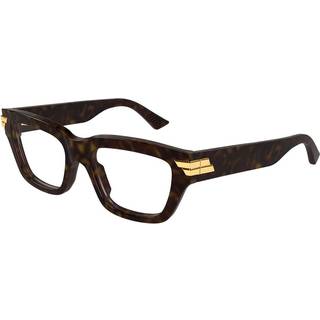 Bottega Veneta Kvinde Bottega Veneta BV1190O 008 Optiske stel Acetat Havana Transparent Firkantet