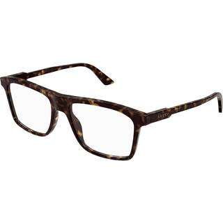 Gucci Mand Gucci GG1820O 002 Optiske stel Acetat Havana Transparent Firkantet
