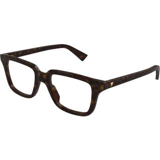 Bottega Veneta Unisex Bottega Veneta BV1365O 006 Optiske stel Acetat Havana Transparent Firkantet