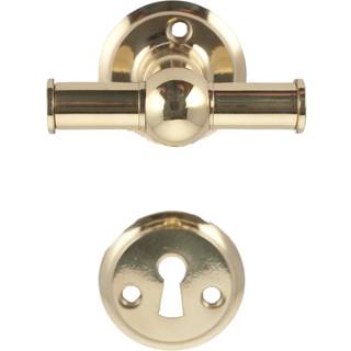 Kyner Beslag Dørgreb Rungsted 678 Krydsgreb Lige m/bes. (1680+81) Messing Poleret med lak Ø1