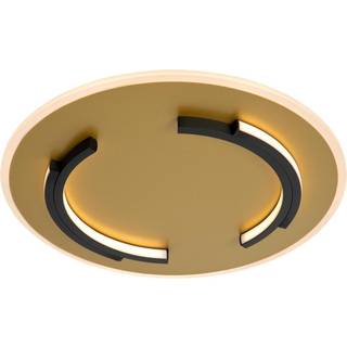 LED-loftlampe Andreas, rund, Ø 40 cm, guld mat