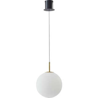 Lucande LED-hængelampe Joran, 1 lyskilde, hvid, glas