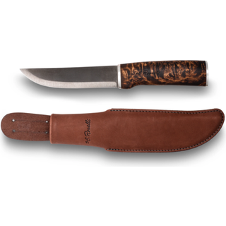 Hunting kniv, long, UHC, silver ferrule