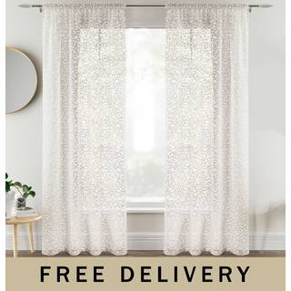 Enhanced Living Enhanced Living Natural Willow Pair Of Voile Panels