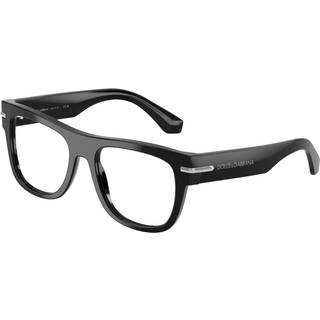 Dolce & Gabbana Mand DG3407 501 Optiske stel Acetat Sort Transparent Firkantet Normal