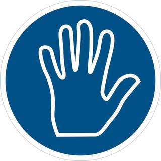Hudbeskyttelse påbudt - Plast - Ø 100 mm