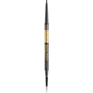Eveline Cosmetics Micro Precise Vandfast øjenbryn blyant Med 2-i-1 børste Skygge 04 Graphite 4 g - 4 g