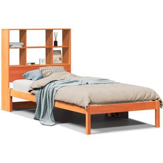 Seng Med Reol Uden Madras Massivt Fyrretræ - Gyldenbrun / 100 x 200 cm