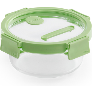 Rund madkasse 650 ml, glas/grøn