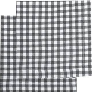 Recycled By Wille Bella Serviet 2-pak Mørkegrå / - Servietter & Tilbehør Genanvendt Bomuld Hvid - 44158