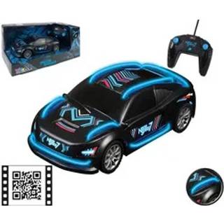 Happy People Neon Cruiser Radiostyret bil med LED-lys - 40 MHz - 19 cm