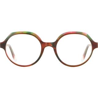 VANNI M156 A58 49 Briller Kvinder Brun - Transparent Brown On Pattern Pink Green - 49mm