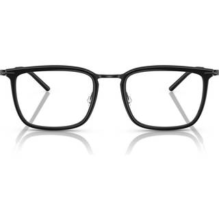 Moncler ME1001D Asian Fit 1009 53 Briller Mænd Black - Shiny Black - 53mm