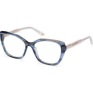 Skechers SE50060 087 53 Briller Kvinder Blue - Shiny Striped Turquoise Blue Horn - 53mm