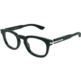 Alexander McQueen Mand Alexander McQueen AM0498O 004 Optiske stel Acetat Grøn Transparent Rund