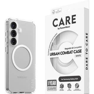 PanzerGlass CARE Galaxy S25 Urban Combat Qi cover (hvid)