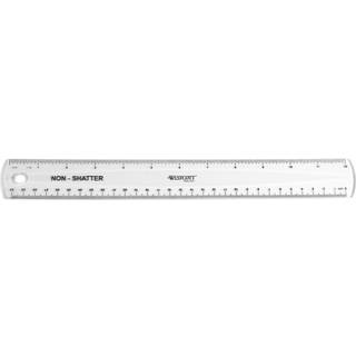 Westcott 13862 Fleksible Shatterfast Clear Ruler 12 in