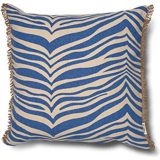 Classic Collection Pude Zebra Blå 50x50 cm