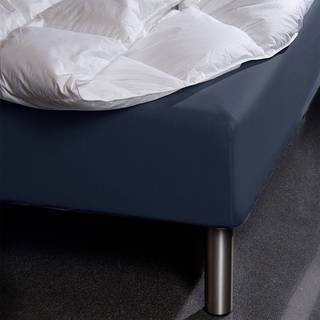 Borås Cotton Excellent Jersey faconlagen 120-130x200-210-220x35 cm mørkeblå