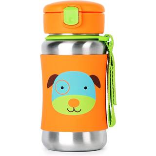 Skip Hop Toddler Sippy Cup med halm Zoo Rustfrit st?lstr? flaskehund 350 ml