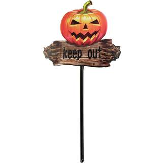 Halloween Græskarskilt 'KEEP OUT' - 50 cm