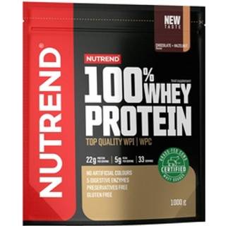Nutrend - 100% Whey Protein 1000 g, Chokolade Hasselnød